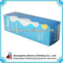 Full color flat folding box packaging